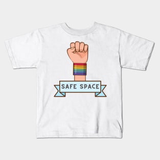 Safe Space LBGTQ Movement Kids T-Shirt